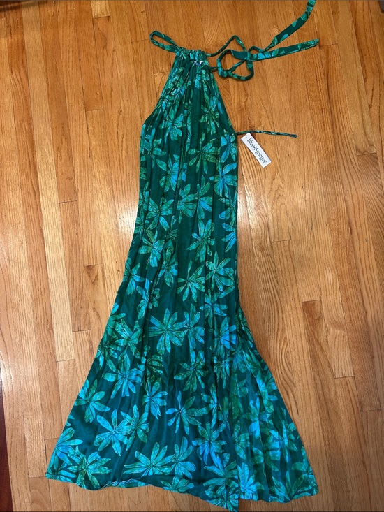 Blue Ginger Dresses & Skirts - New Sexy Travel Floral Maxi Dress Blue Ginger L